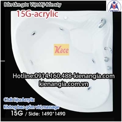 Bồn tắm góc Việt Mỹ xây acryic 15G