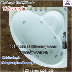 Bồn tắm góc xây acrylic Việt Mỹ 12 mét VM12SAcrylic