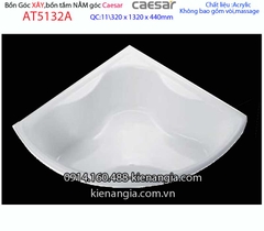 Bồn tắm góc xây Caesar 13 mét AT5132A