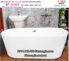Bồn tắm Inax đặt sànbồn tắm lập thể INAX BF-1656V