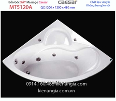 Bồn tắm massage góc xây 12 mét Caesar-MT5120A