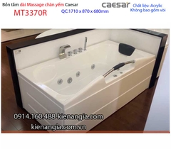 Bồn tắm nằm massage chân yếm 17m Caesar-MT3370R