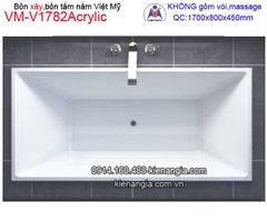 Bồn tắm nằm xây Acrylic Việt Mỹ  VM-V1782Acrylic