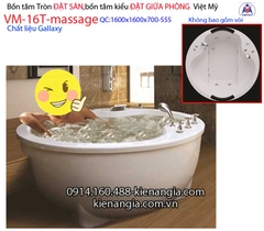 Bồn tắm tròn Đặt sàn massage galaxy Việt Mỹ VM16T-galaxy-mass