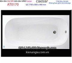 Bồn tắm xây dài 17 mét Caesar-AT0170