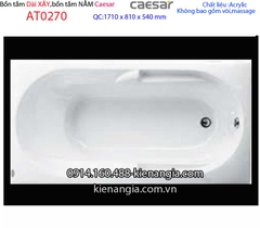 Bồn tắm xây dài 17 mét Caesar-AT0270
