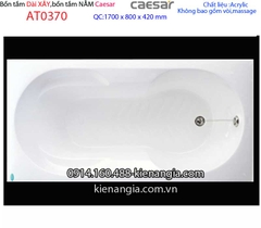 Bồn tắm xây dài 17 mét Caesar-AT0370