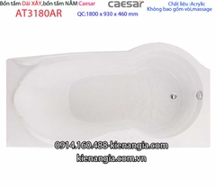 Bồn tắm xây dài 18 mét Caesar-AT3180AR