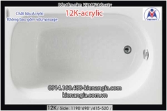 Bồn xâybồn nằm xây nhỏ Việt Mỹ Acrylic-12K