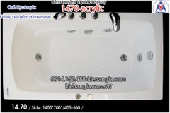 Bồn xâybồn nằm xây nhỏ Việt Mỹ Acrylic-1470