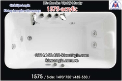 Bồn xâybồn nằm xây nhỏ Việt Mỹ Acrylic-1575