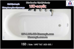 Bồn xâybồn nằm xây nhỏ Việt Mỹ Acrylic-15D