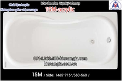 Bồn xâybồn nằm xây nhỏ Việt Mỹ Acrylic-15M