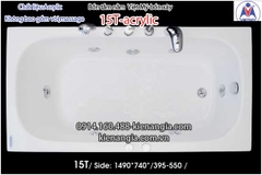 Bồn xâybồn nằm xây nhỏ Việt Mỹ Acrylic-15T