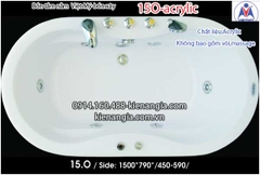 Bồn xâybồn nằm xây nhỏ Việt MỹAcrylic-15O