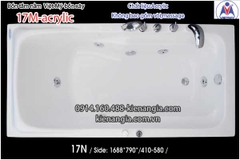 Bồn xâybồn tắm nằm 17m Việt Mỹ  Acrylic-17M