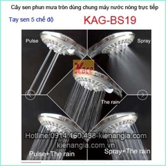 Cây sen phun mưa máy nước nóng KAG-BS19