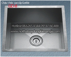 Chậu GORLDE vuông âm bàn 1 hộc 50x45 x25cm CRBA GD 8