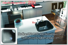 Chậu rửa bát bằng đá nhân tạo 1 hộc 52x50 x21.5cm Việt Mỹ S1N