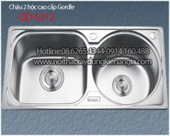 Chậu rửa chén 2 hộc tròn GORDLE GD5312