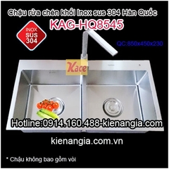Chậu rửa chén inox sus304 đúc 1 khối KAG-HQ8545