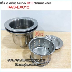 Đầu xả chậu rửa chén Inox KAG-BXC12
