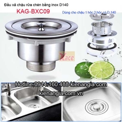 Đầu xả Inox chậu rửa chén KAG-BXC09