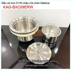 Đầu xả inox SUS304 chậu rửa chén Erowin D140 KAG-BXC09ERW