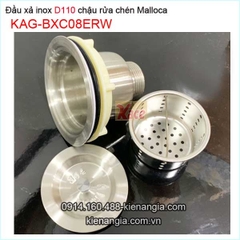 Đầu xả inox SUS304 chậu rửa chén Erowin tốt D110 KAG-BXC08ERW