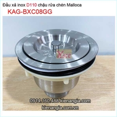 Đầu xả inox SUS304 chậu rửa chén Gorlde tốt D110 KAG-BXC08GG