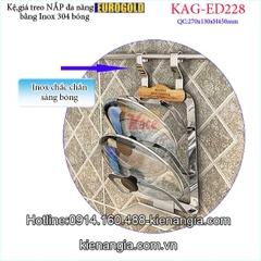 Giá treo nắp nồi bằng inox EUROGOLD KAG-ED228