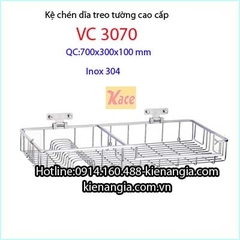 Kệ chén dĩa treo tường inox 304 INOXBAO cao cấp VC3070