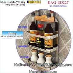 Kệ gia vị 3 tầng EUROGOLD KAG-ED227