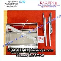 Kệ gia vị chai lọ inox hộp tủ 300 EUROGOLD-KAG-ED241