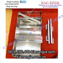 Kệ gia vị chai lọ inox hộp tủ 350 EUROGOLD-KAG-ED242
