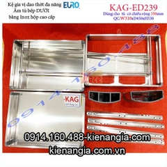 Kệ gia vị dao thớt inox hộp tủ 350 EUROGOLD-KAG-ED239
