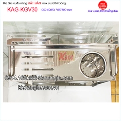 Kệ gia vi dao,thớt,ống đũa đặt bàn inox 304 KAG-KGV30