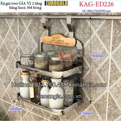 Kệ treo gia vị 2 tầng EUROGOLD KAG-ED226
