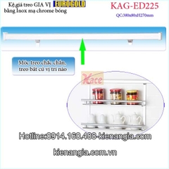 Kệ treo gia vị bằng INOX EUROGOLD KAG-ED225