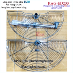 Kệ xoay 1 phần 2 180 độ inox EUROGOLD-KAG-ED233