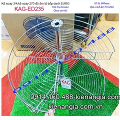 Kệ xoay 3 phần 4 tủ D800,mâm xoay tủ bếp EUROGOLD-KAG-ED235
