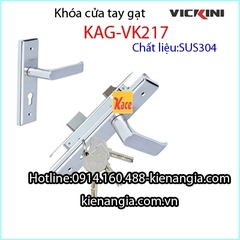 Khóa cửa đi,cửa phòng tay gạt sus 304 VICKINI KAG-VK217