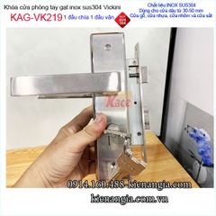 Khóa cửa phòng tay gạt sus 304 VICKINI KAG-VK219