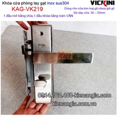 Khóa cửa phòng tay gạt sus 304 VICKINI KAG-VK219
