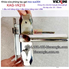 Khóa cửa tay gạt sus 304 VICKINI KAG-VK215