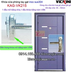 Khóa cửa tay gạt sus 304 VICKINI KAG-VK215