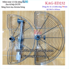 Mâm xoay 1 phần 2 180 độ tủ bếp EUROGOLD-KAG-ED232