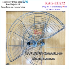 Mâm xoay 1 phần 2 180 độ tủ bếp EUROGOLD-KAG-ED232