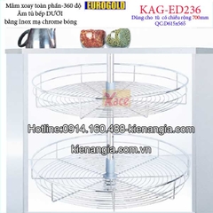Mâm xoay toàn phần tủ bếp D700 EUROGOLD-KAG-ED236