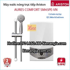 Máy nước nóng Ariston có bơm AURES COMFORT KAG-SM45PE-VN